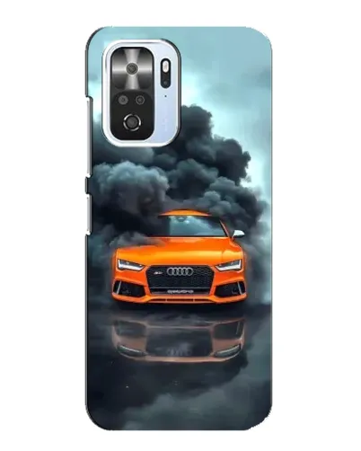Чехол для Xiaomi POCO F3 с картинкой «Audi в облаках дыма» Чехол для Xiaomi POCO F3 с картинкой «Audi в облаках дыма»