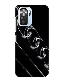 Чехол для Xiaomi POCO F3 с картинкой «Audi — абстрактные кольца»