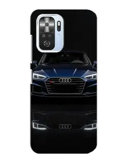 Чехол для Xiaomi POCO F3 с картинкой «Audi — ночное отражение»