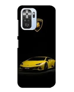 Чохол для Xiaomi POCO F3 з картинкою «Lamborghini жовтий акцент»