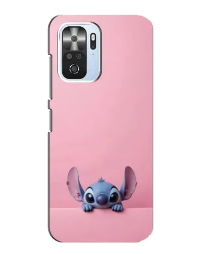 Чехол для Xiaomi POCO F3 с картинкой «Stitch выглядывает»