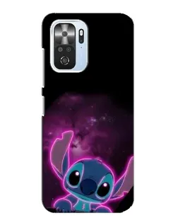 Чехол для Xiaomi POCO F3 с картинкой «Неоновый Stitch»