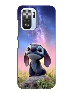 Чехол для Xiaomi POCO F3 с картинкой «Стич на рассвете»