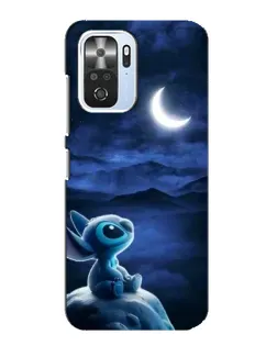 Чехол для Xiaomi POCO F3 с картинкой «Лунная ночь Стича»