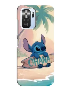 Чехол для Xiaomi POCO F3 с картинкой «Стич на серфе»