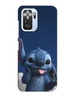 Чехол для Xiaomi POCO F3 с картинкой «Стич в облаках»