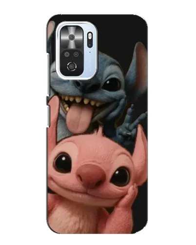 Чехол для Xiaomi POCO F3 с картинкой «Стич и Ангел»