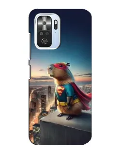 Чехол для Xiaomi POCO F3 с картинкой «Капи-мен супергерой»
