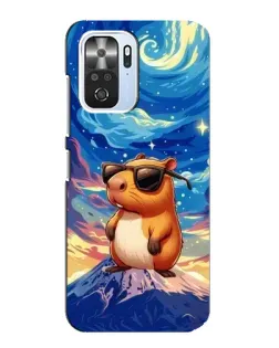 Чехол для Xiaomi POCO F3 с картинкой «Капибара Ван Гога»