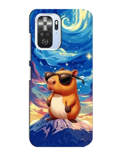 Чехол для Xiaomi POCO F3 с картинкой «Капибара Ван Гога»