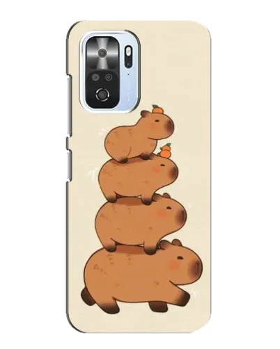 Чехол для Xiaomi POCO F3 с картинкой «Башня из капибар»