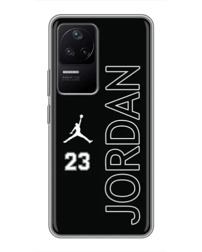 Чехол для Xiaomi POCO F4 (5G) с картинкой «Jordan Vertical»