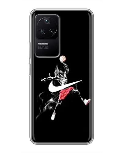 Чехол для Xiaomi POCO F4 (5G) с картинкой «Jordan Jumpman»