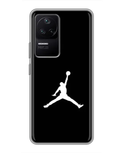 Чехол для Xiaomi POCO F4 (5G) с картинкой «Jordan Silhouette»