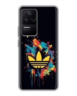 Чехол для Xiaomi POCO F4 (5G) с картинкой «Adidas Splash»