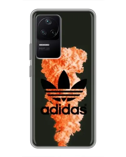 Чехол для Xiaomi POCO F4 (5G) с картинкой «Оранжевый дым Adidas» Чехол для Xiaomi POCO F4 (5G) с картинкой «Оранжевый дым Adidas»