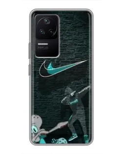 Чехол для Xiaomi POCO F4 (5G) с картинкой «Спортивный арт Nike» Чехол для Xiaomi POCO F4 (5G) с картинкой «Спортивный арт Nike»