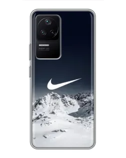 Чехол для Xiaomi POCO F4 (5G) с картинкой «Nike — зимние горы» Чехол для Xiaomi POCO F4 (5G) с картинкой «Nike — зимние горы»