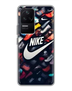 Чехол для Xiaomi POCO F4 (5G) с картинкой «Коллекция кроссовок Nike» Чехол для Xiaomi POCO F4 (5G) с картинкой «Коллекция кроссовок Nike»