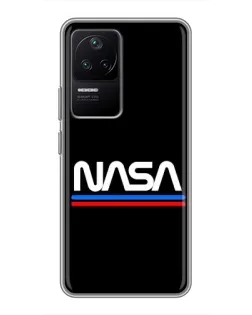 Чехол для Xiaomi POCO F4 (5G) с картинкой «NASA — классика Red Blue» Чехол для Xiaomi POCO F4 (5G) с картинкой «NASA — классика Red Blue»