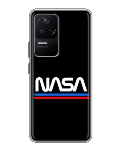 Чехол для Xiaomi POCO F4 (5G) с картинкой «NASA — классика Red Blue» Чехол для Xiaomi POCO F4 (5G) с картинкой «NASA — классика Red Blue»