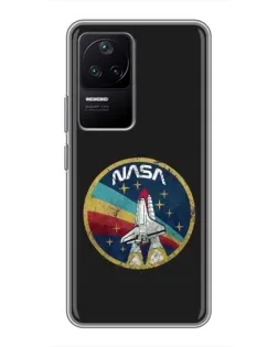 Чехол для Xiaomi POCO F4 (5G) с картинкой «NASA — эмблема миссии» Чехол для Xiaomi POCO F4 (5G) с картинкой «NASA — эмблема миссии»