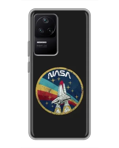 Чехол для Xiaomi POCO F4 (5G) с картинкой «NASA — эмблема миссии» Чехол для Xiaomi POCO F4 (5G) с картинкой «NASA — эмблема миссии»