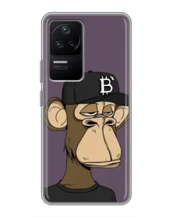 Чехол для Xiaomi POCO F4 (5G) с картинкой «Bored Ape в кепке» Чехол для Xiaomi POCO F4 (5G) с картинкой «Bored Ape в кепке»
