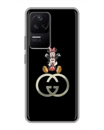 Чехол для Xiaomi POCO F4 (5G) с картинкой «Минни Маус на лого» Чехол для Xiaomi POCO F4 (5G) с картинкой «Минни Маус на лого»