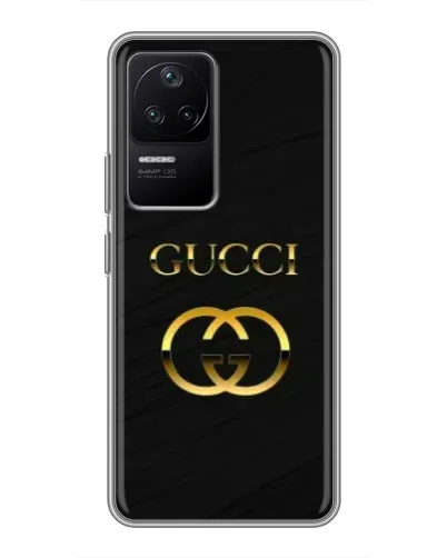 Чехол для Xiaomi POCO F4 (5G) с картинкой «Золотой логотип Gucci» Чехол для Xiaomi POCO F4 (5G) с картинкой «Золотой логотип Gucci»