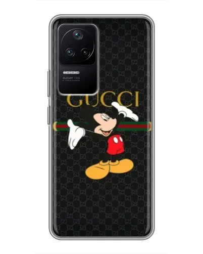 Чехол для Xiaomi POCO F4 (5G) с картинкой «Микки Маус Gucci» Чехол для Xiaomi POCO F4 (5G) с картинкой «Микки Маус Gucci»