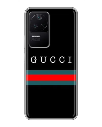 Чехол для Xiaomi POCO F4 (5G) с картинкой «Gucci — красный пояс» Чехол для Xiaomi POCO F4 (5G) с картинкой «Gucci — красный пояс»