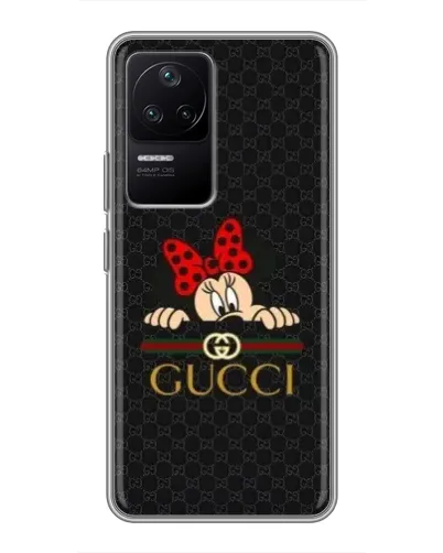 Чехол для Xiaomi POCO F4 (5G) с картинкой «Минни Маус Gucci — черный» Чехол для Xiaomi POCO F4 (5G) с картинкой «Минни Маус Gucci — черный»