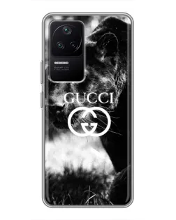 Чехол для Xiaomi POCO F4 (5G) с картинкой «Gucci — дикая природа»
