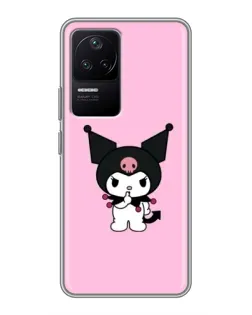 Чехол для Xiaomi POCO F4 (5G) с картинкой «Kuromi — розовая нежность»