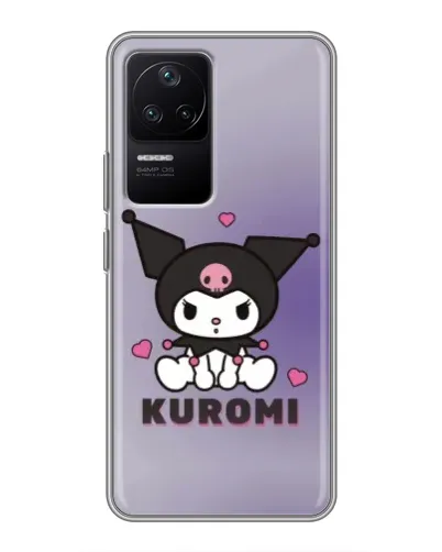 Чехол для Xiaomi POCO F4 (5G) с картинкой «Kuromi — фиолетовый арт»