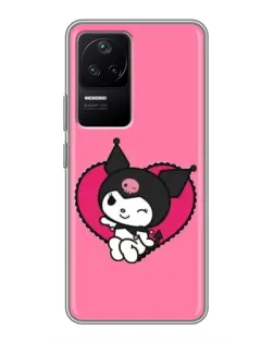 Чехол для Xiaomi POCO F4 (5G) с картинкой «Kuromi — любовь в сердце»