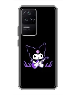 Чехол для Xiaomi POCO F4 (5G) с картинкой «Электрическая Kuromi»