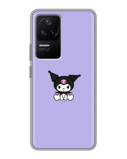 Чехол для Xiaomi POCO F4 (5G) с картинкой «Kuromi — фиолетовый минимализм»