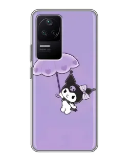 Чехол для Xiaomi POCO F4 (5G) с картинкой «Kuromi с зонтиком»