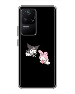 Чехол для Xiaomi POCO F4 (5G) с картинкой «My Melody и Kuromi»