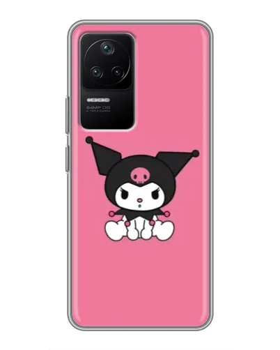 Чехол для Xiaomi POCO F4 (5G) с картинкой «Хмурая Kuromi»