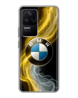 Чехол для Xiaomi POCO F4 (5G) с картинкой «Золотистый дым BMW» Чехол для Xiaomi POCO F4 (5G) с картинкой «Золотистый дым BMW»