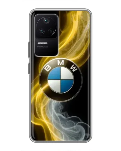 Чехол для Xiaomi POCO F4 (5G) с картинкой «Золотистый дым BMW» Чехол для Xiaomi POCO F4 (5G) с картинкой «Золотистый дым BMW»