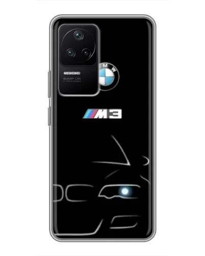 Чехол для Xiaomi POCO F4 (5G) с картинкой «Минималистичный принт BMW M3» Чехол для Xiaomi POCO F4 (5G) с картинкой «Минималистичный принт BMW M3»