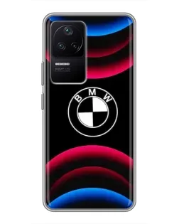 Чехол для Xiaomi POCO F4 (5G) с картинкой «Логотип BMW и неоновые дуги» Чехол для Xiaomi POCO F4 (5G) с картинкой «Логотип BMW и неоновые дуги»