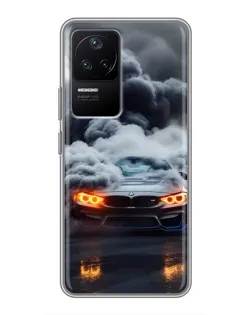 Чехол для Xiaomi POCO F4 (5G) с картинкой «BMW в дыму» Чехол для Xiaomi POCO F4 (5G) с картинкой «BMW в дыму»