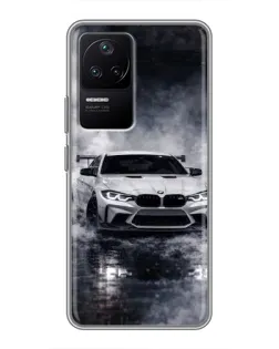 Чехол для Xiaomi POCO F4 (5G) с картинкой «BMW сквозь туман» Чехол для Xiaomi POCO F4 (5G) с картинкой «BMW сквозь туман»