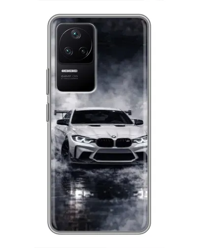 Чехол для Xiaomi POCO F4 (5G) с картинкой «BMW сквозь туман» Чехол для Xiaomi POCO F4 (5G) с картинкой «BMW сквозь туман»