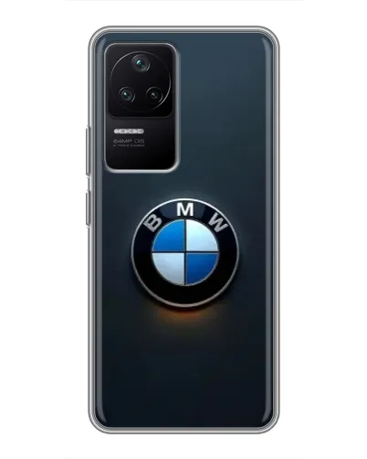 Чехол для Xiaomi POCO F4 (5G) с картинкой «Логотип BMW — минимализм» Чехол для Xiaomi POCO F4 (5G) с картинкой «Логотип BMW — минимализм»
